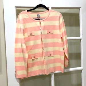 Sweater white and pink